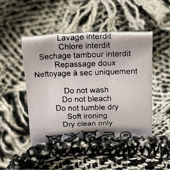 IRO NWOT Bardy Tweed Boucle Knitted Sweater in Black and White - Picture 6 of 6